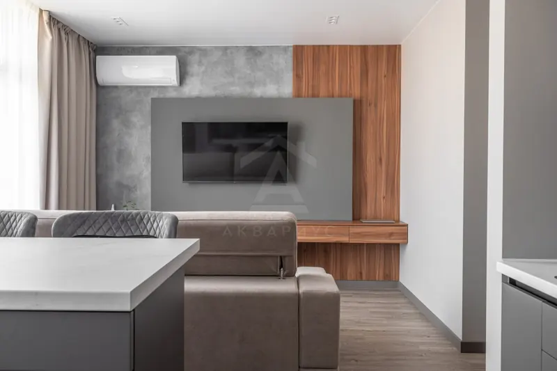 Кухня-гостиная — Ремонт двухкомнатной квартиры, 73 м²