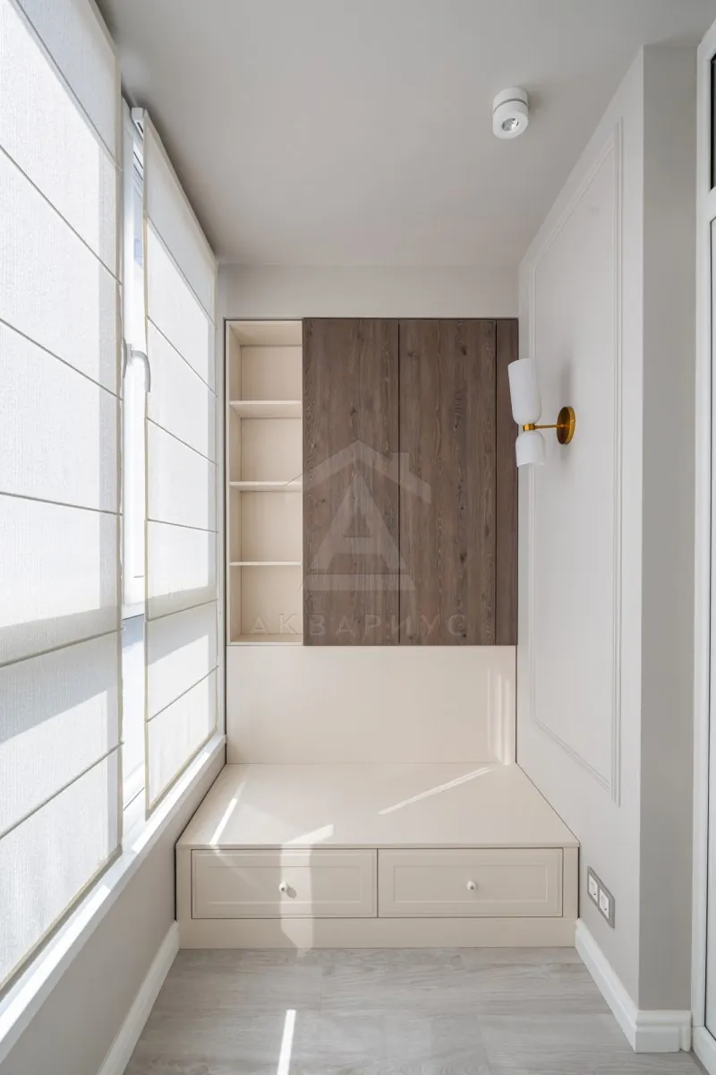Балкон — Ремонт трёхкомнатной квартиры, 106 м²