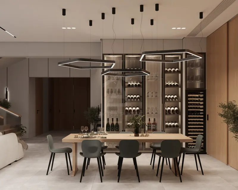 Гостиная — Дизайн частного дома, 329 м²