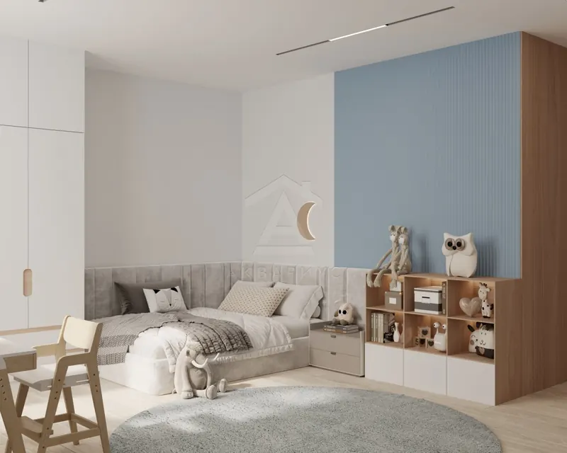 Детская мальчика — Дизайн частного дома, 329 м²